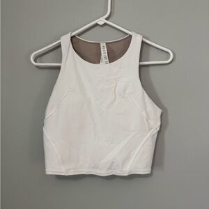 Lululemon Athletica Align High Neck White Cropped Tank Top